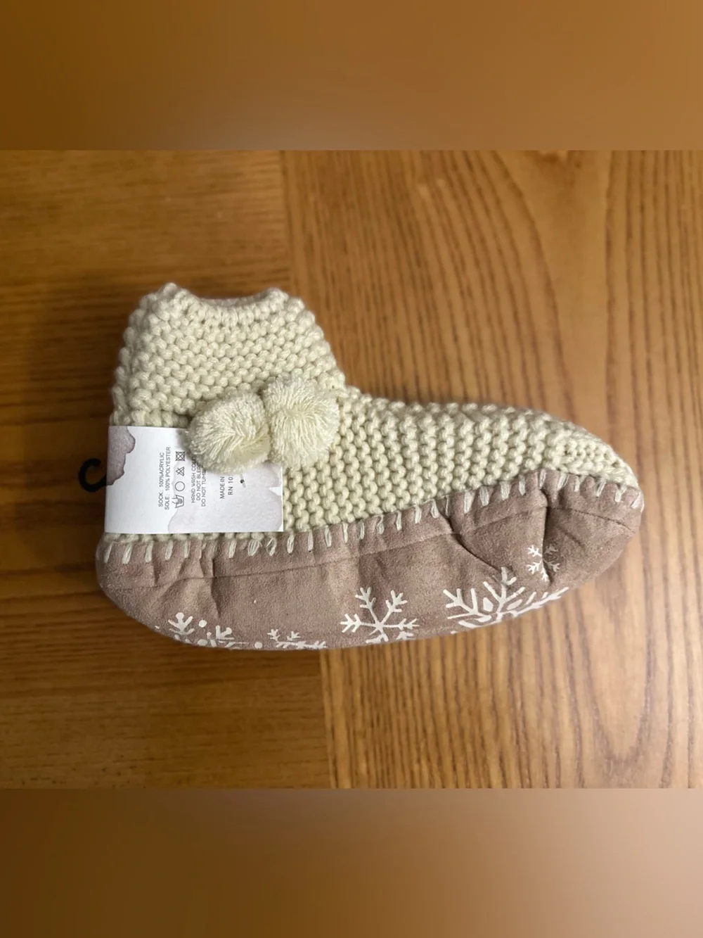 NWT Macchia Di Ruggine Slipper Socks Booties L/XL